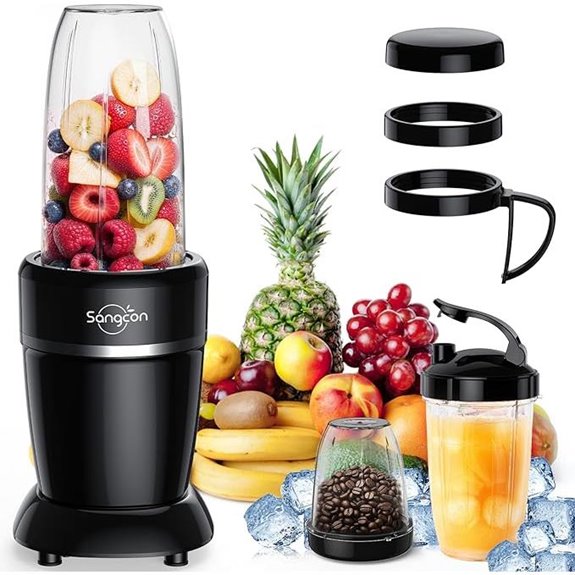 Sangcon 1000W Portable Blender with Cups and Accessories