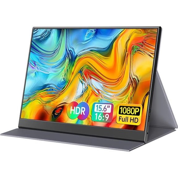 portable 1080p monitor with cover