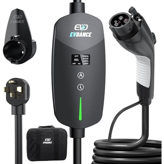 Level 2 EV Charger 40A Portable with 25ft Cable