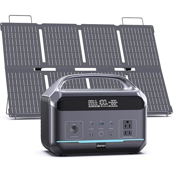 DaranEner 600W Portable Power Station with Solar