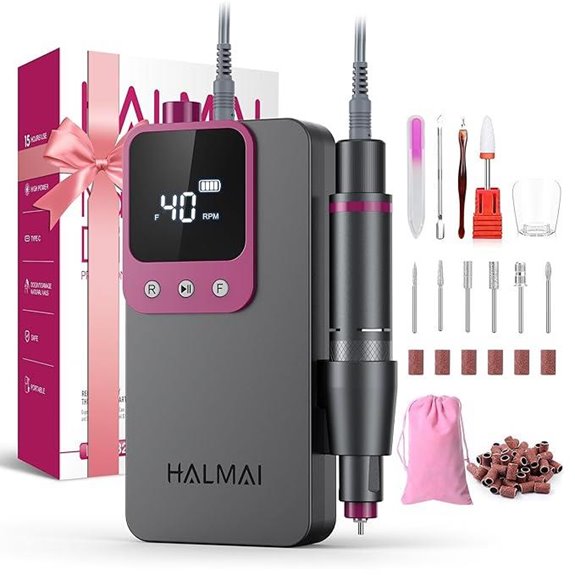 Portable Electric Nail Drill Kit for Acrylic Nails