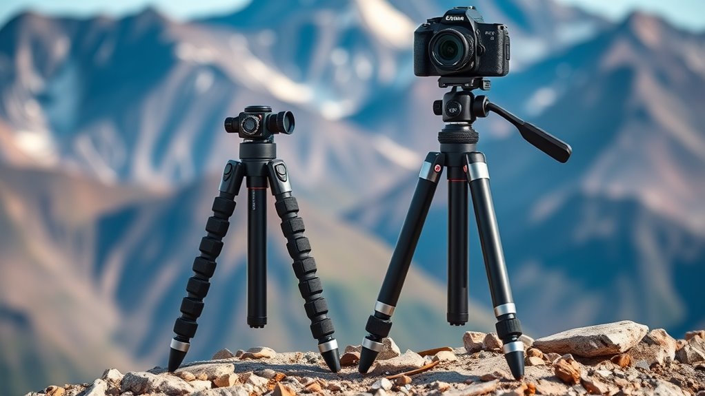 portable adjustable stable tripod