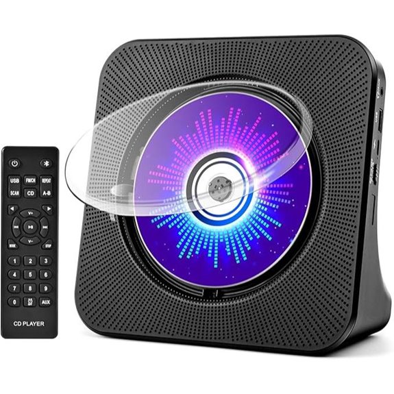 ROADOM Portable CD Player with Bluetooth & Remote