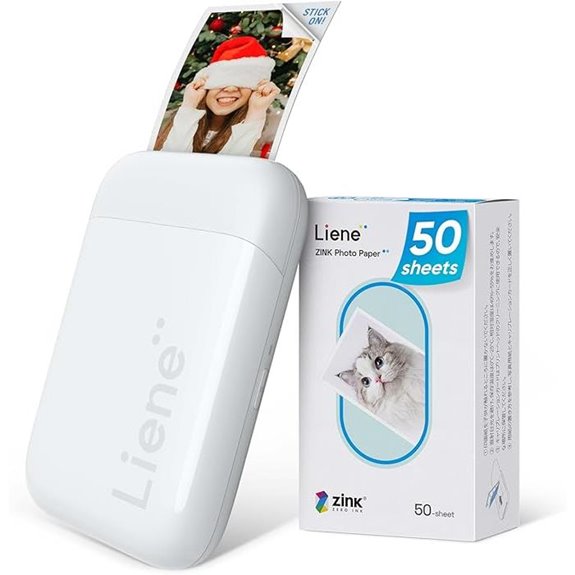 Liene 2x3” Portable Bluetooth Photo Printer Bundle