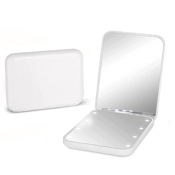 Kintion Pocket LED Travel Makeup Mirror (1X/3X)