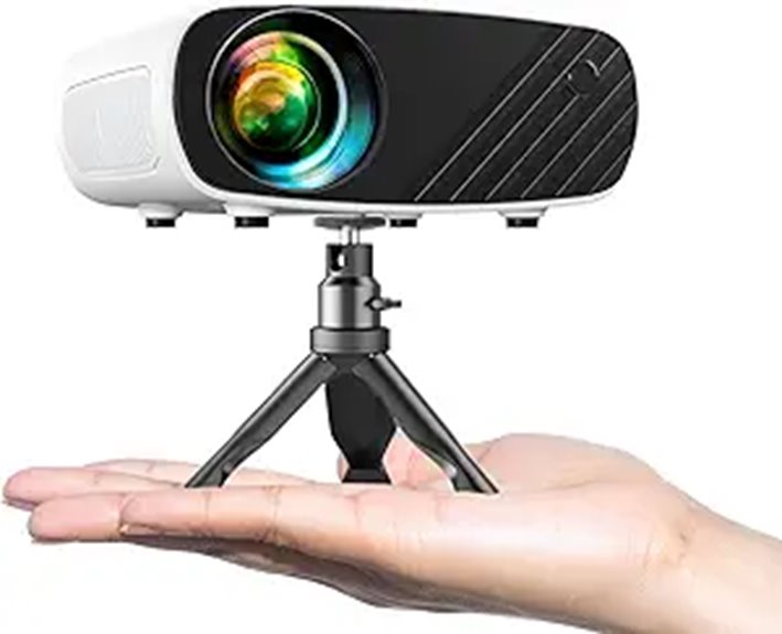 ELEPHAS Portable Mini Projector with Smartphone Sync