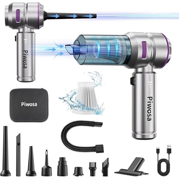 Cordless Handheld Vacuum with LED Light and Strong Suction