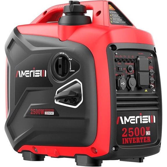 2500-Watt Gas Portable Inverter Generator with CO Sensor