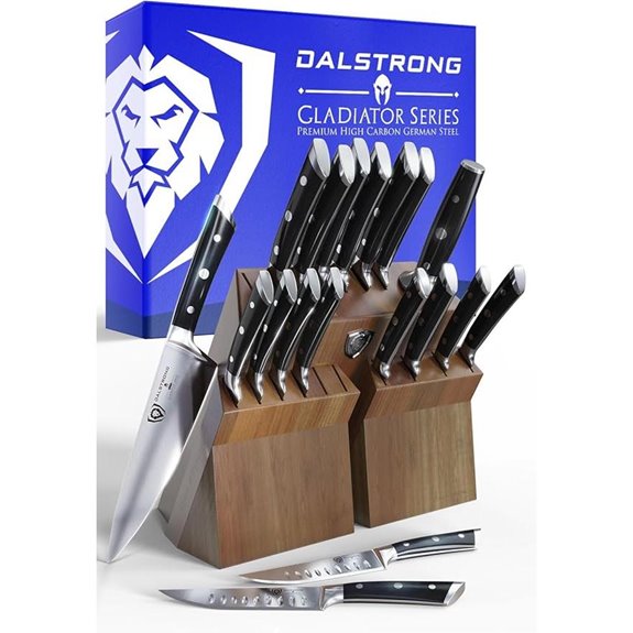 DALSTRONG Gladiator 18-Piece Stainless Steel Knife Set