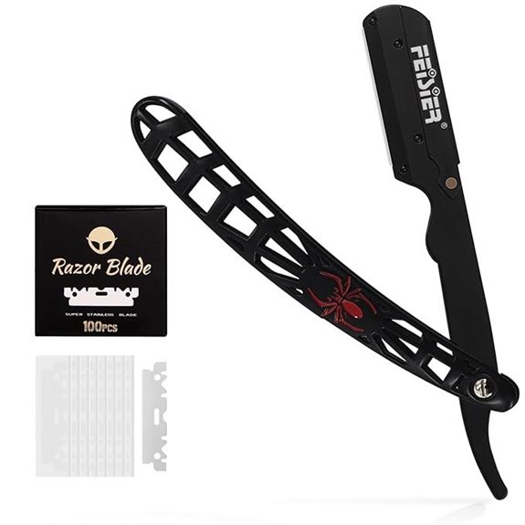 Professional Straight Razor Kit with 100 Blades