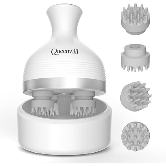 Queenwill Cordless Scalp Massager with 84 Nodes