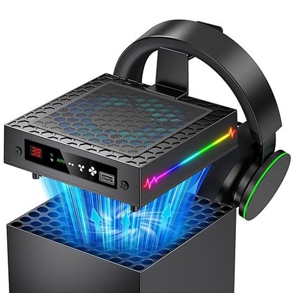 LED Fan for Xbox Series X with RGB & USB