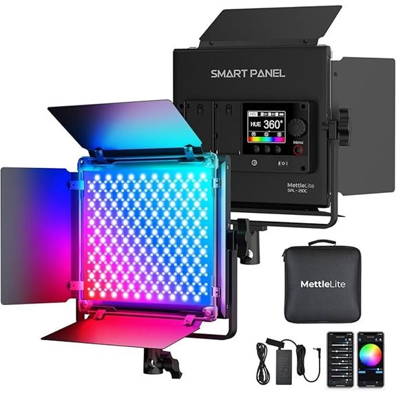 Mettlelite RGB LED Video Light with App Control