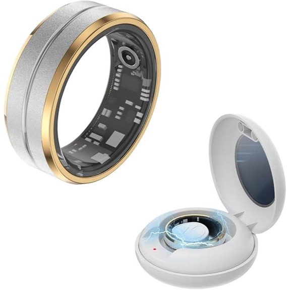 Smart Ring Fitness Tracker with Heart Rate & Sleep