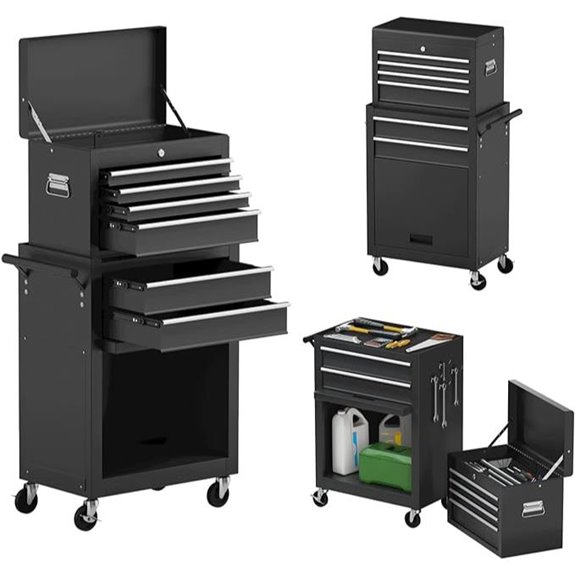 Goplus Rolling 6-Drawer Tool Chest with Locking Wheels