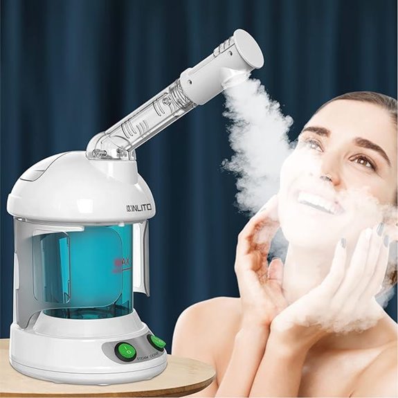 Facial Steamer with Rotatable Arm and 40 Min Steam