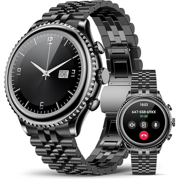 Rotating Bezel Smart Watch for Men with Bluetooth Call