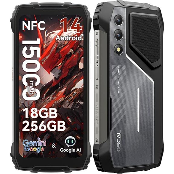 OSCAL Pilot 1 Rugged Smartphone with 15,000mAh Battery