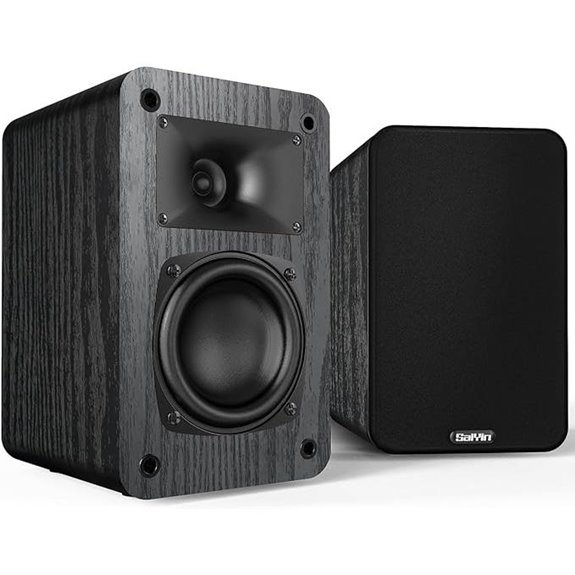 Saiyin Passive Bookshelf Speakers with 3.5