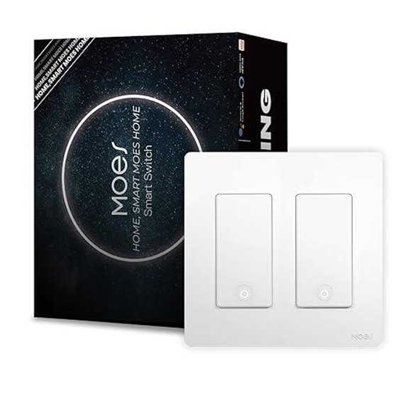 MoesGo 2nd Gen WiFi Smart Light Switch 2-Gang