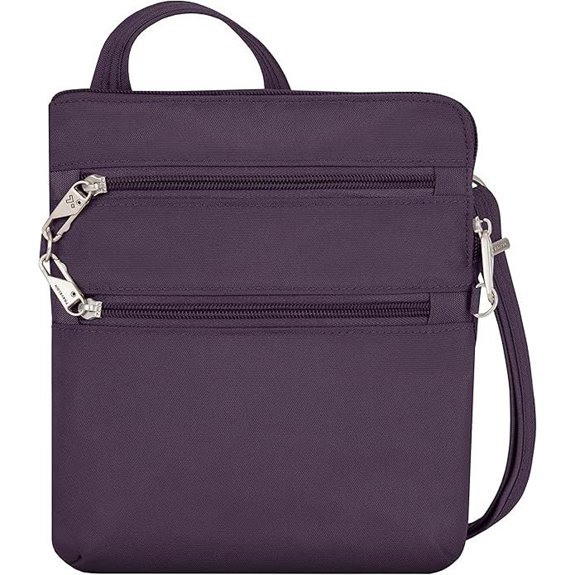 Travelon Anti-theft Classic Slim Double Zip Crossbody