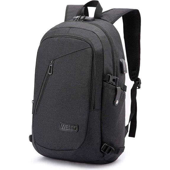 WENIG Anti-Theft Travel Laptop Backpack with USB