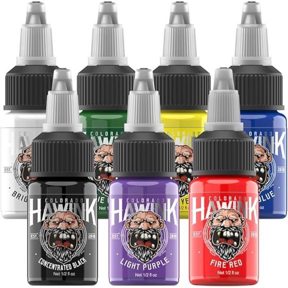 HAWINK Tattoo Ink Set 7 Colors (15ml)