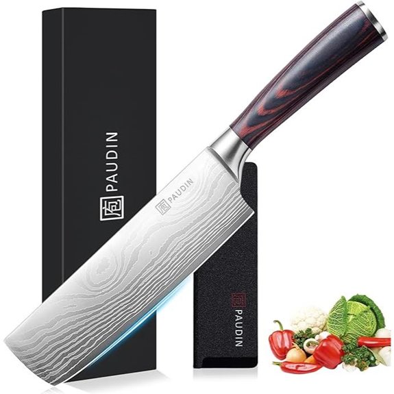 PAUDIN 7 Nakiri Knife – Razor Sharp Kitchen Blade