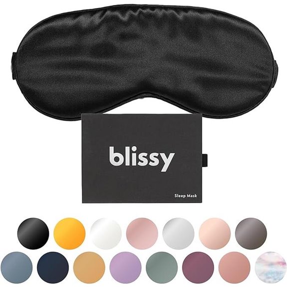 Blissy Silk Sleep Mask for Blackout and Comfort