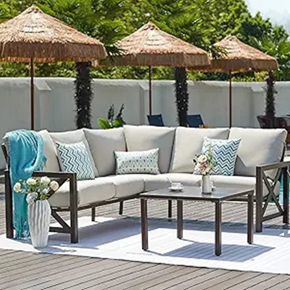 six piece patio furniture set