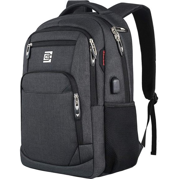 Slim Business Laptop Backpack with USB & Water Resistance