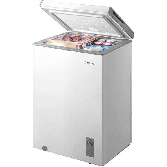 Midea 3.5 Cu Ft Chest Freezer with LED Light