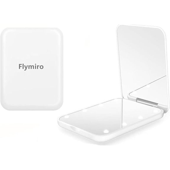 Mini Lighted Compact Mirror with 1x/3x Magnification