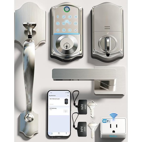 Veise Wi-Fi Smart Fingerprint Door Lock Set