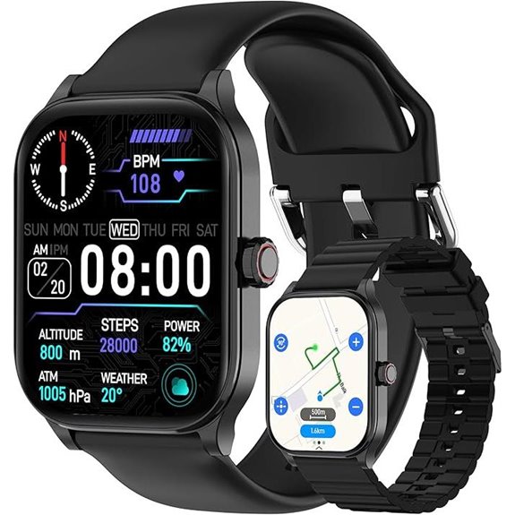 AI Smart Watch with GPS Fitness & Heart Monitor