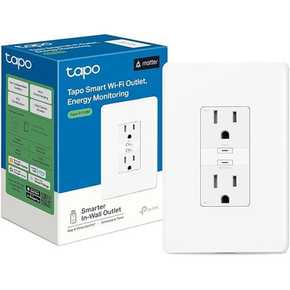 TP-Link Tapo Smart Plug P210M with Voice Control