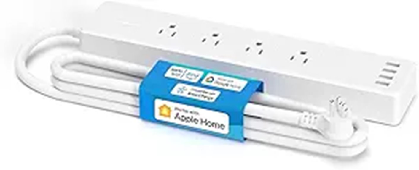 Meross Smart Power Strip with Voice & Remote Control