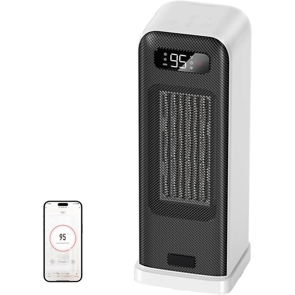 Smart WiFi Space Heater with Thermostat and Timer