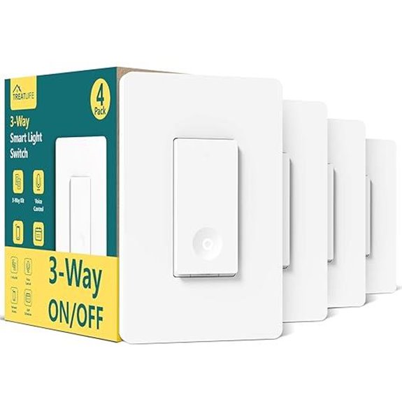 TREATLIFE 3-Way WiFi Smart Switch (4-Pack)
