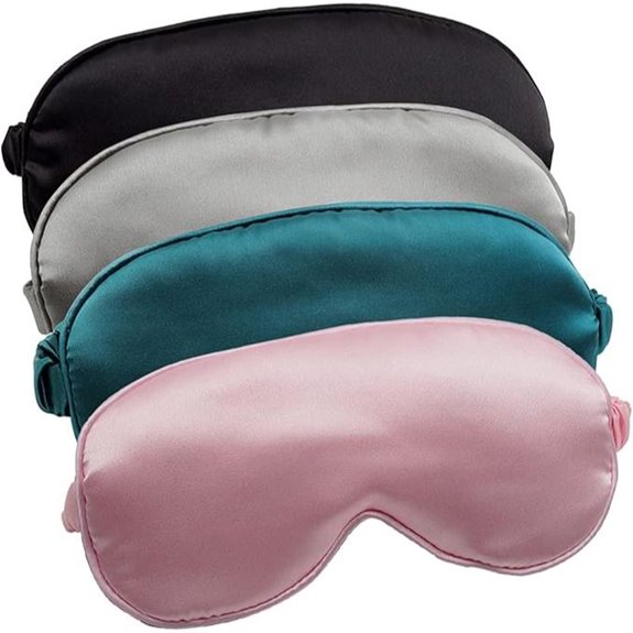 Silk Sleep Masks 4-Pack Soft Satin Eye Covers