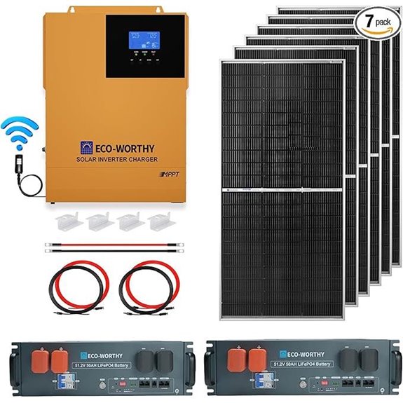 Eco-Worthy 4.68KWH Solar Power Kit with Lithium Battery