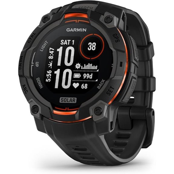 Garmin Instinct® 3 Solar GPS Smartwatch Black