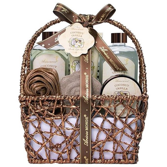 Spa Gift Basket with Bath Bombs and Lotion