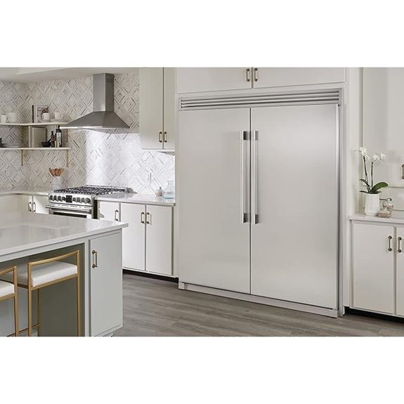 stainless steel freezer combo