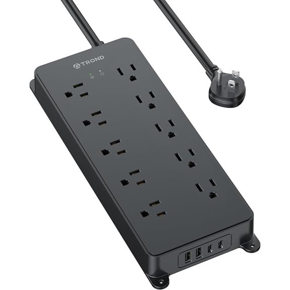 TROND Surge Protector Power Strip with USBs