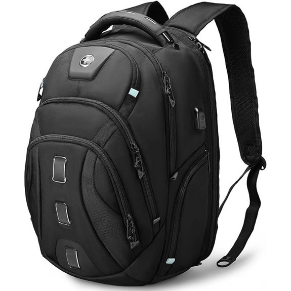 Swissdigital Men's Travel Laptop Backpack with USB Charging