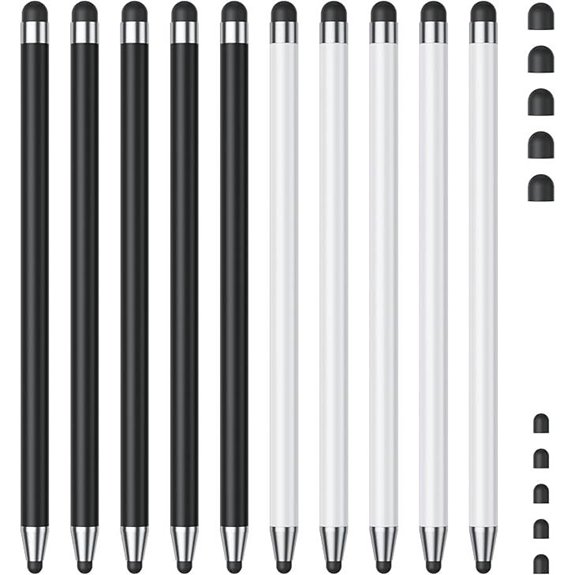 10-Pack Capacitive Touchscreen Stylus Pens