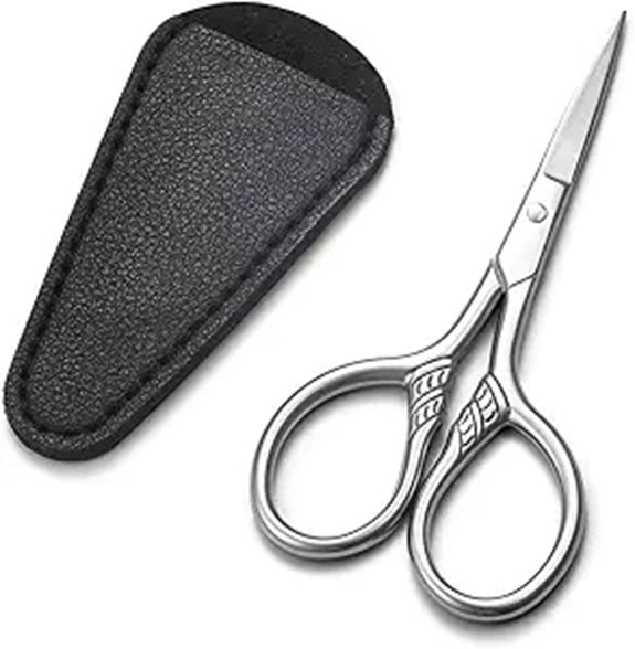 tiny stainless grooming scissors