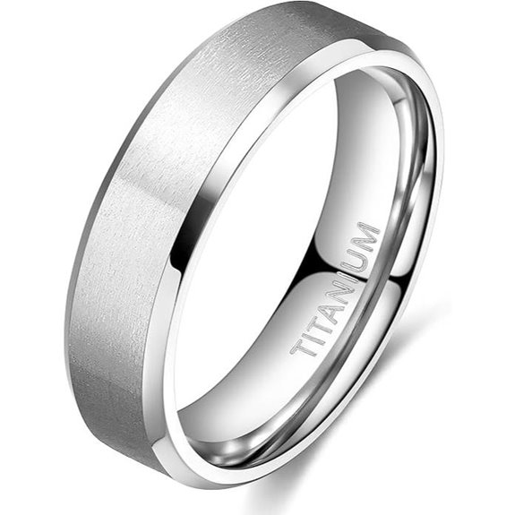 TIGRADE Titanium Wedding Band in Comfort Fit