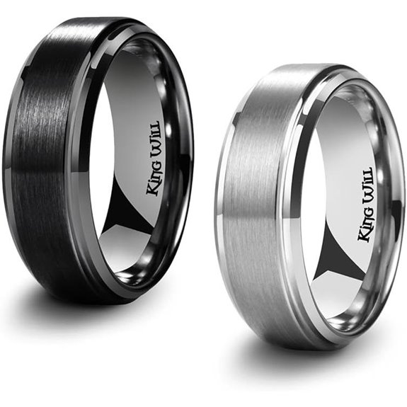 King Will Titanium Wedding Band for Men & Women